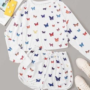 Butterfly short set